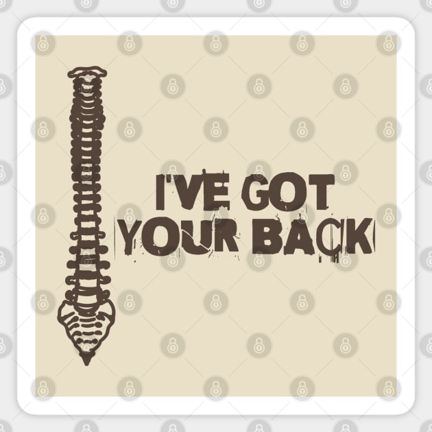 Ive-Got-Your-Back Sticker by Emroonboy